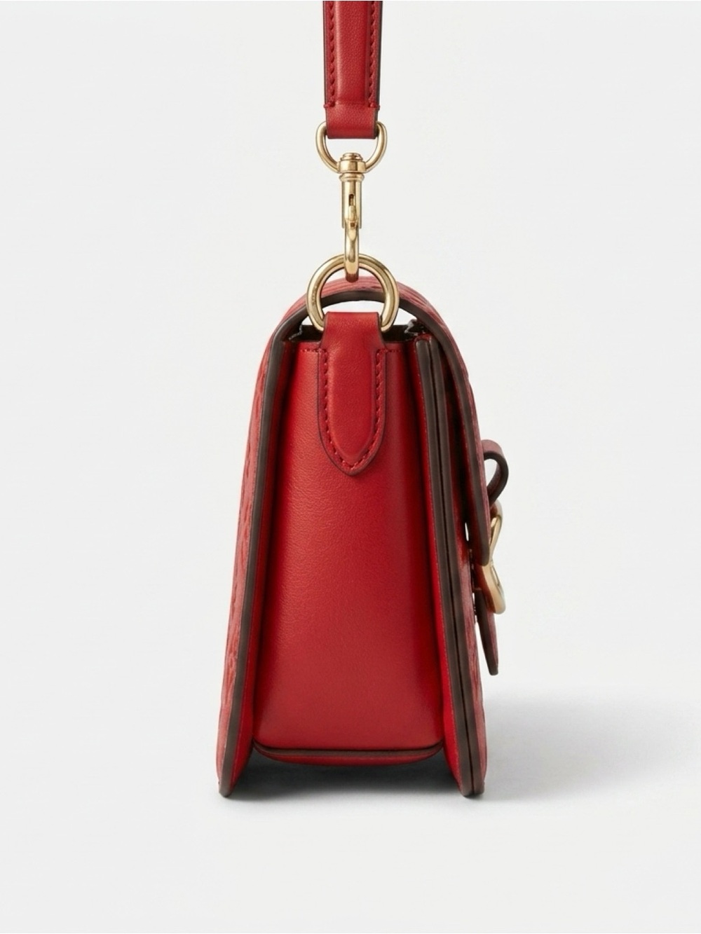 Coach Morgan NWOT Red Signature Leather Shoulder Bag - Picture 2 of 7